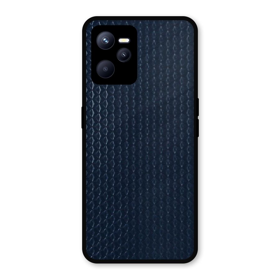Blue Pattern Metal Back Case for Realme C35