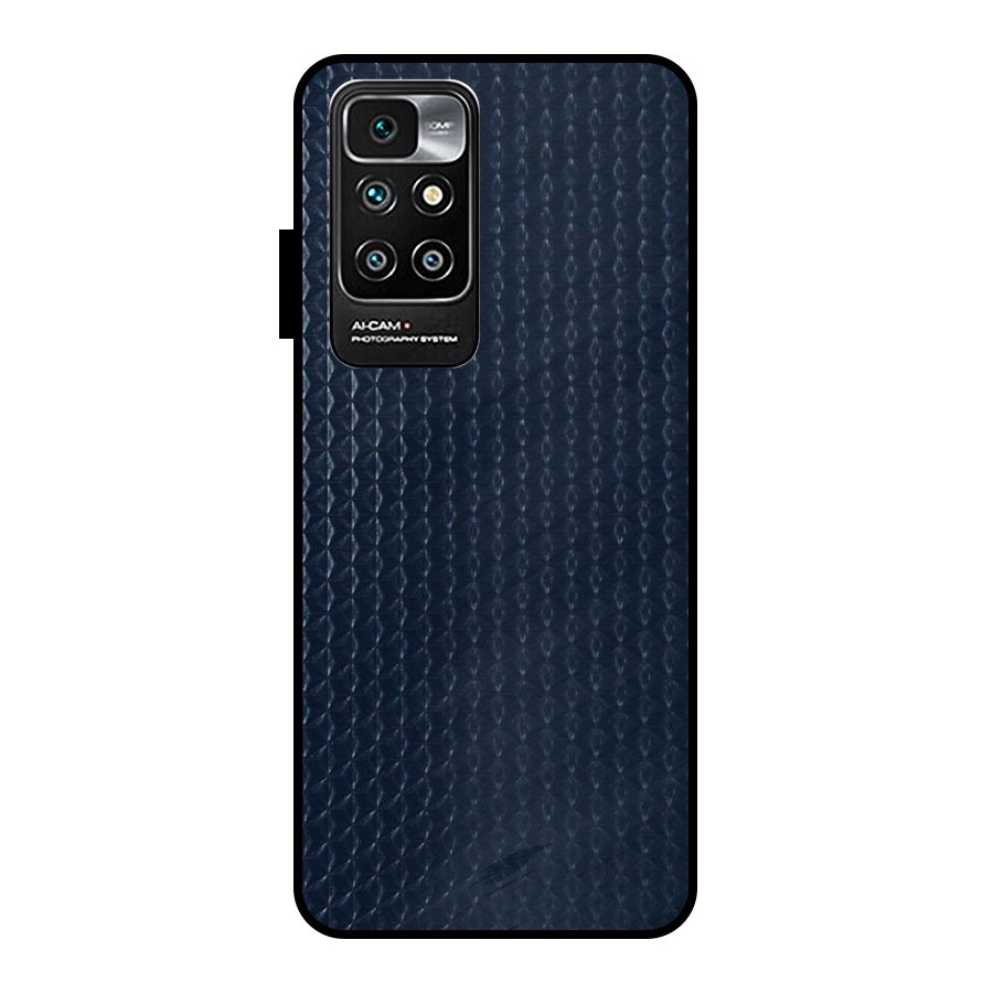 Blue Pattern Metal Back Case for Redmi 10 Prime