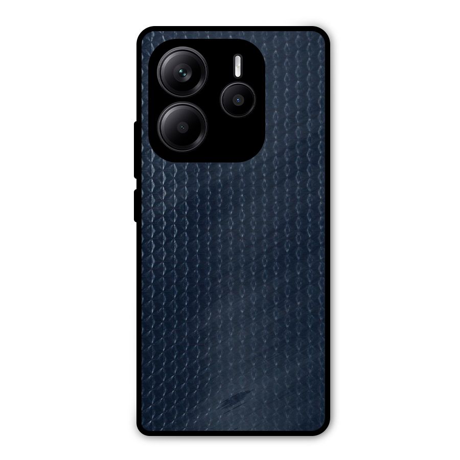 Blue Pattern Metal Back Case for Redmi Note 14 5G