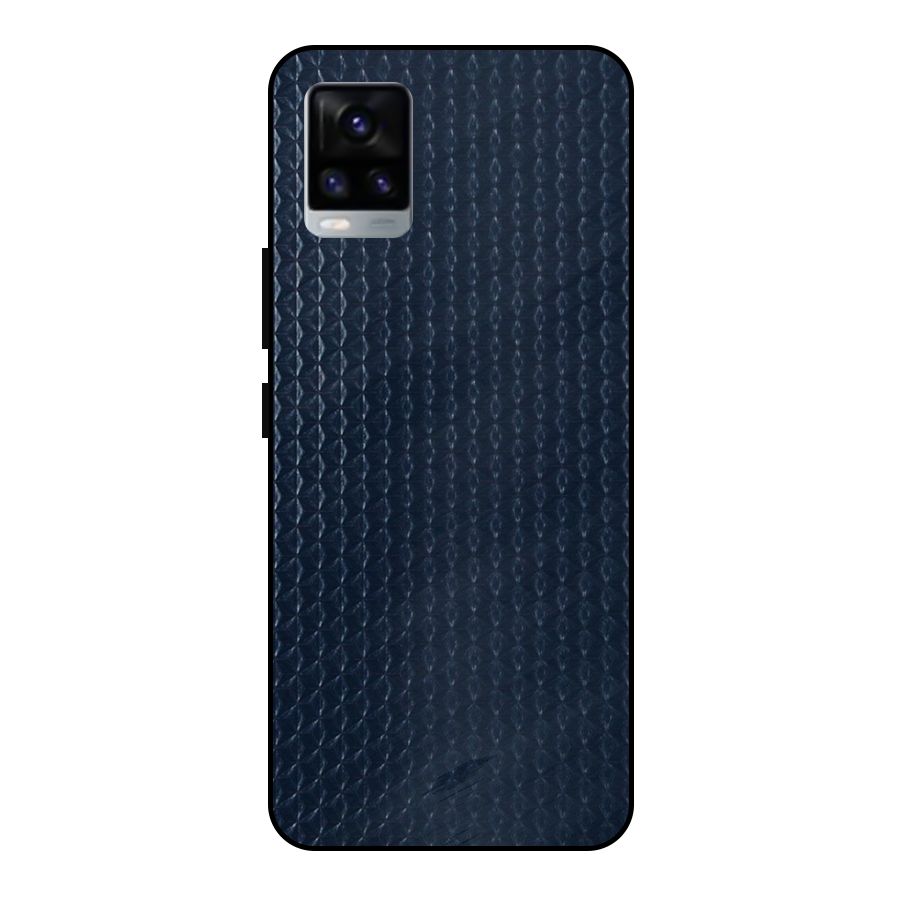 Blue Pattern Metal Back Case for Vivo V20 2021