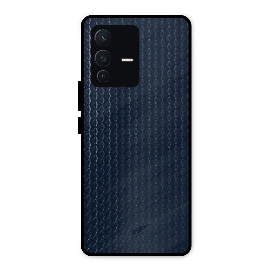 Blue Pattern Metal Back Case for Vivo V23 5G