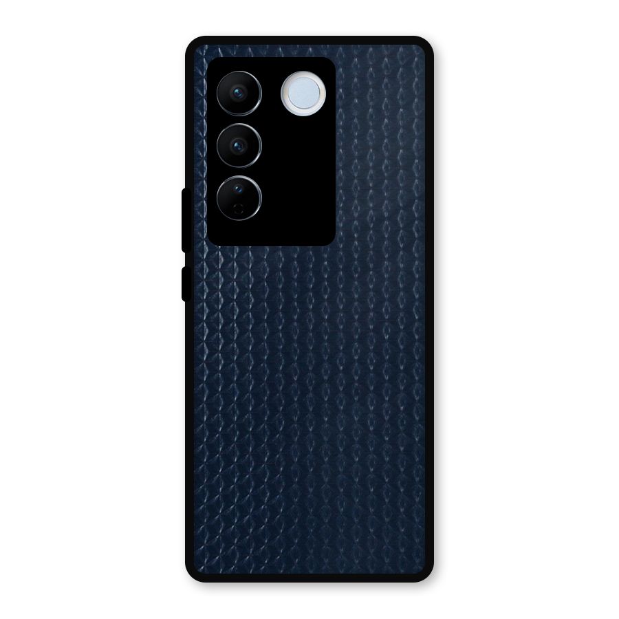 Blue Pattern Metal Back Case for Vivo V27