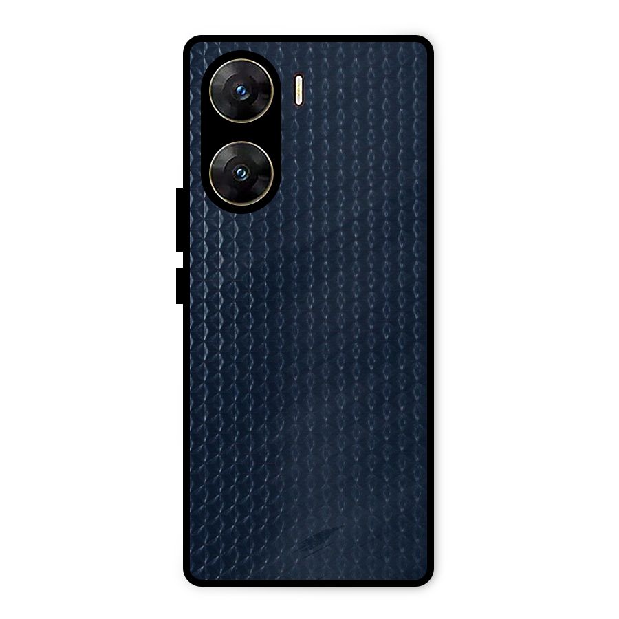 Blue Pattern Metal Back Case for Vivo V29e