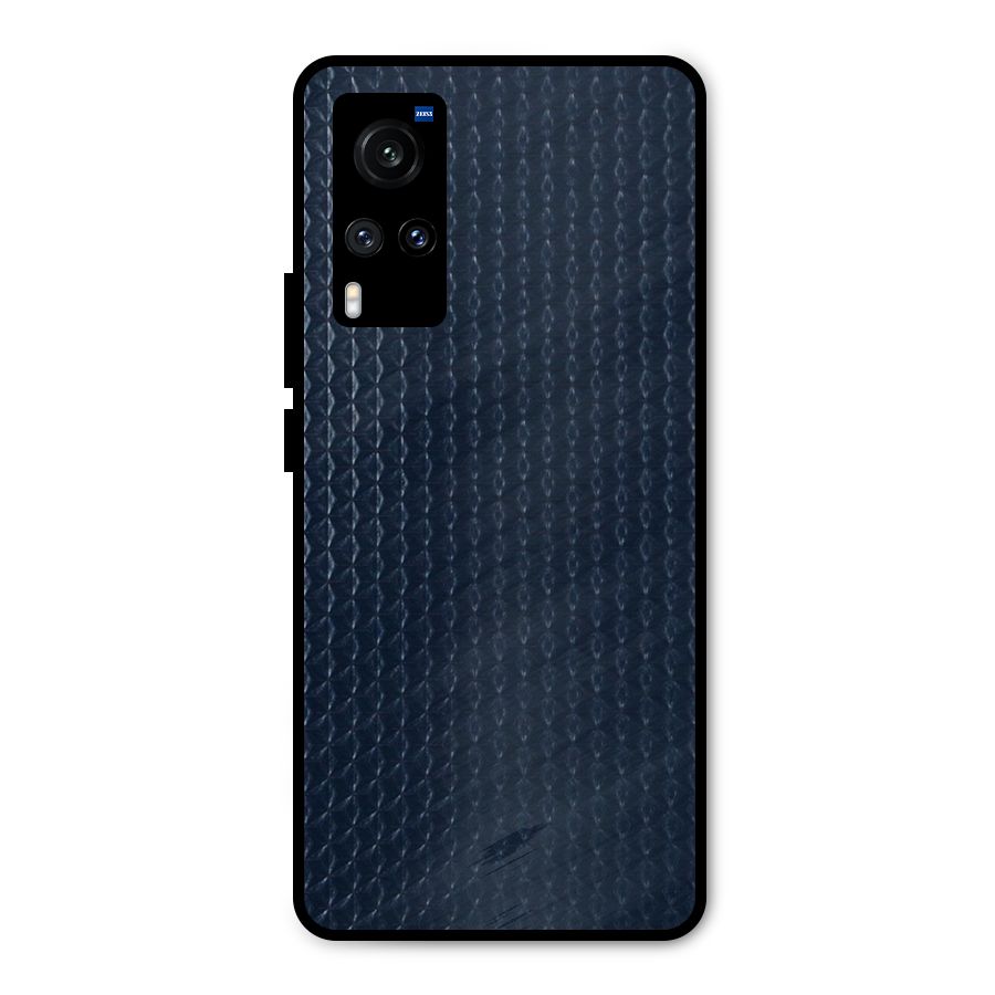 Blue Pattern Metal Back Case for Vivo X60