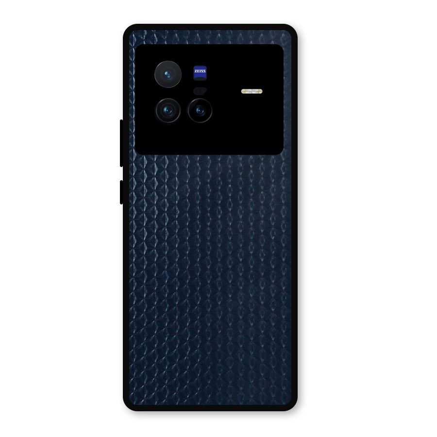 Blue Pattern Metal Back Case for Vivo X80