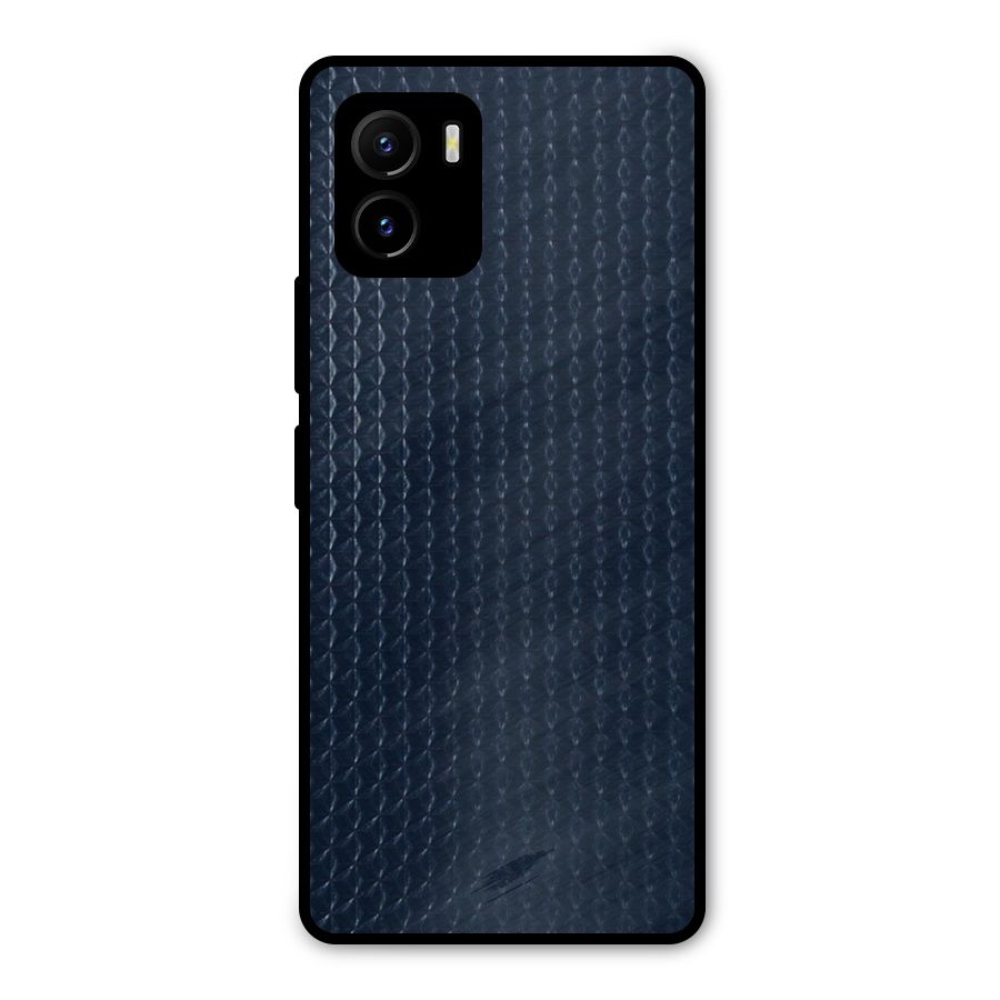 Blue Pattern Metal Back Case for Vivo Y15s