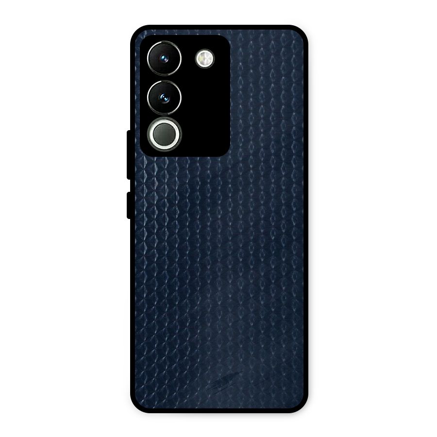 Blue Pattern Metal Back Case for Vivo Y200