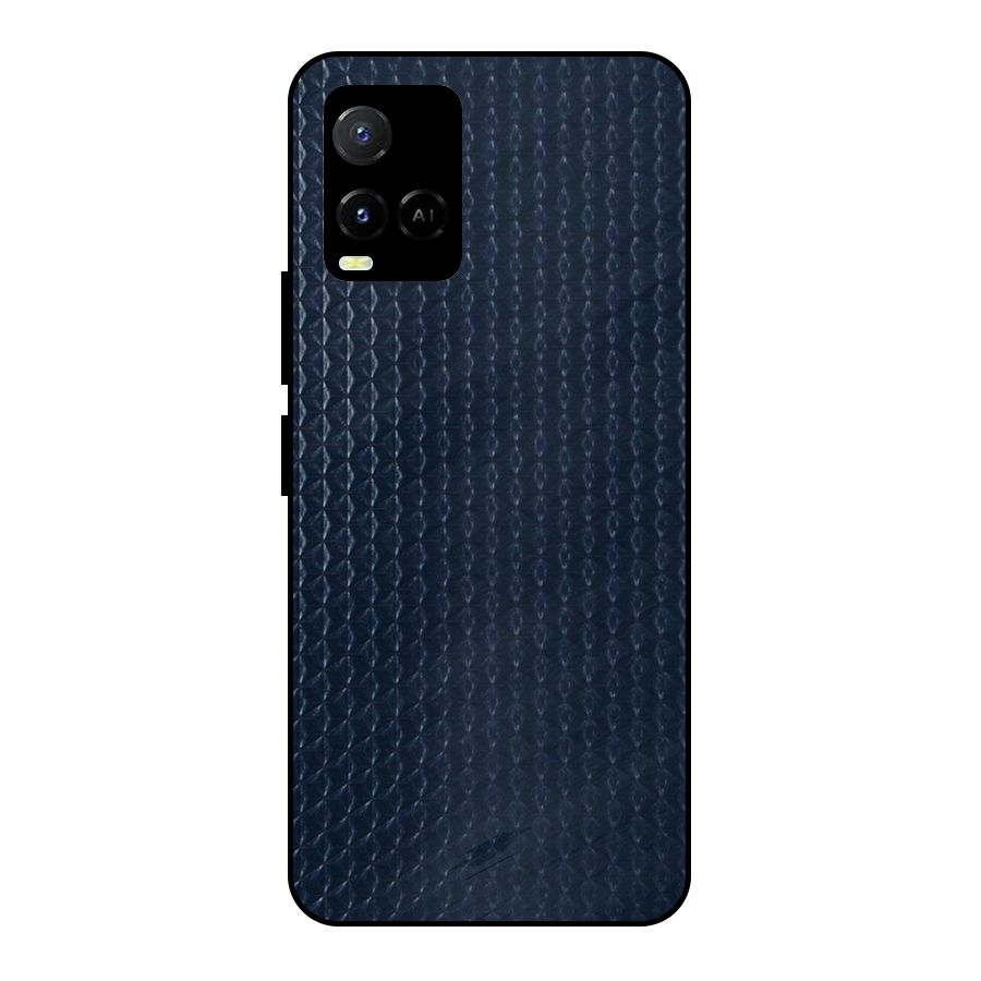 Blue Pattern Metal Back Case for Vivo Y21T