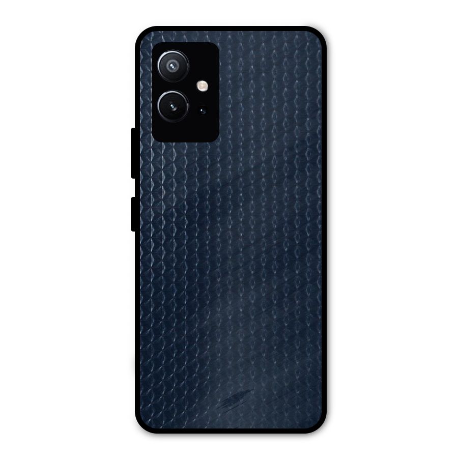 Blue Pattern Metal Back Case for Vivo Y75 5G