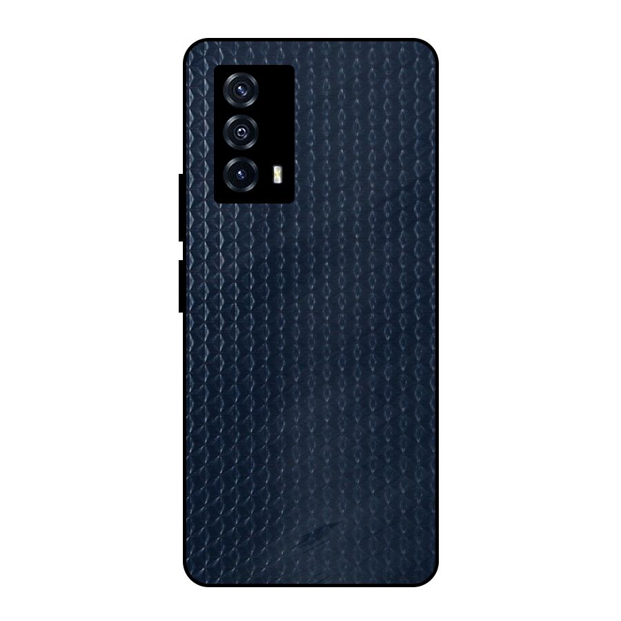 Blue Pattern Metal Back Case for iQOO Z5