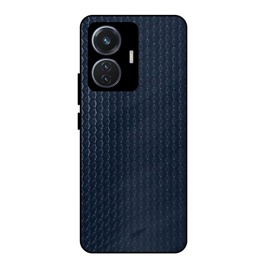 Blue Pattern Metal Back Case for iQOO Z6 44W