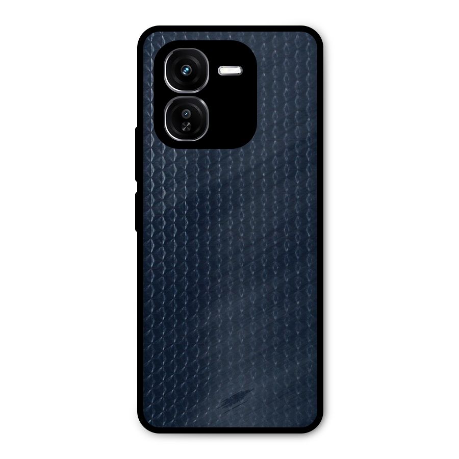 Blue Pattern Metal Back Case for iQOO Z9x