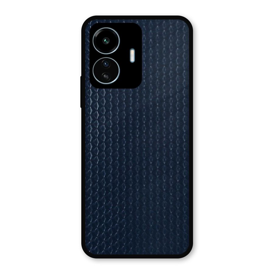 Blue Pattern Metal Back Case for vivo iQOO Z6 Lite 5G