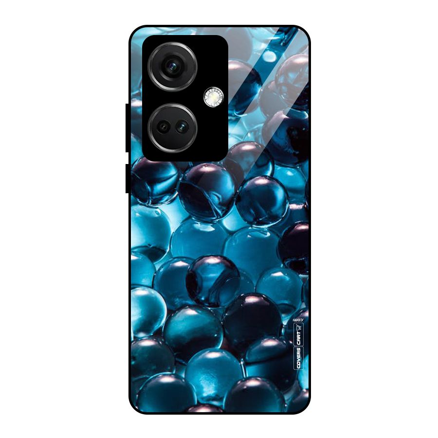 Blue Abstract Balls Glass Back Case for OnePlus Nord CE 3 5G