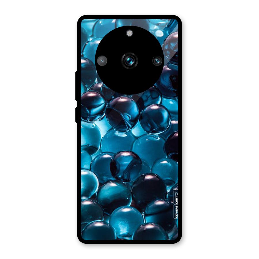 Blue Abstract Balls Glass Back Case for Realme 11 Pro Plus