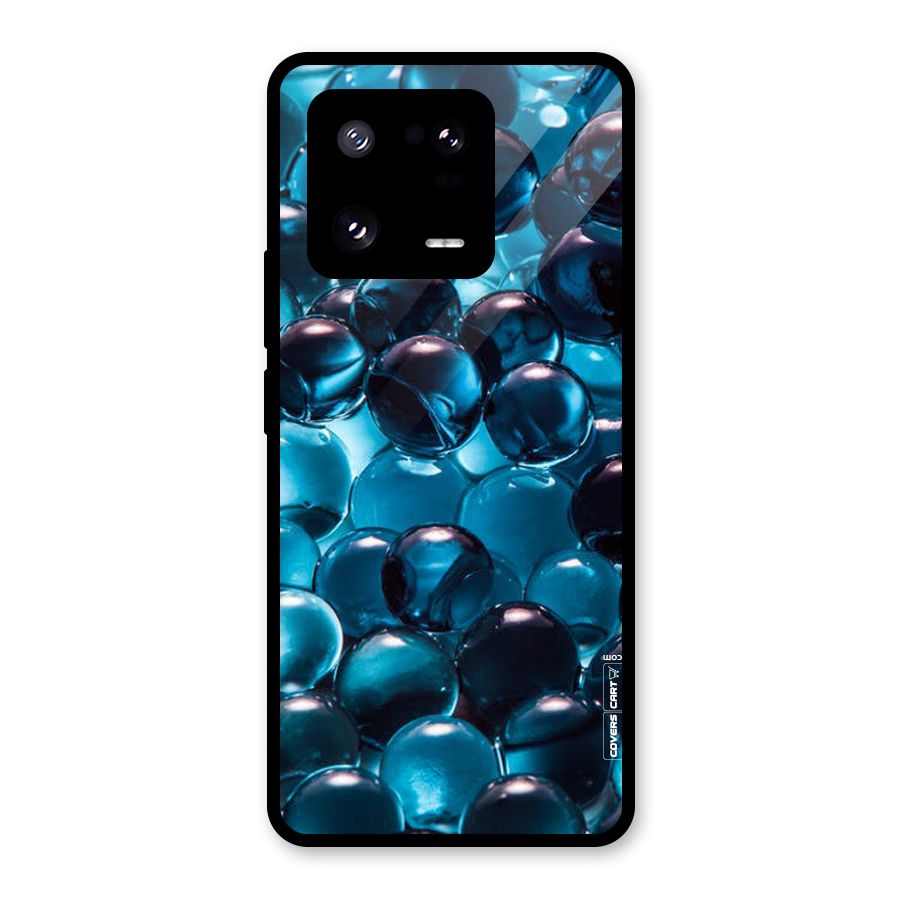 Blue Abstract Balls Glass Back Case for Xiaomi 13 Pro
