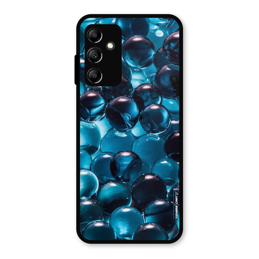 Blue Abstract Balls Metal Back Case for Galaxy A14 5G