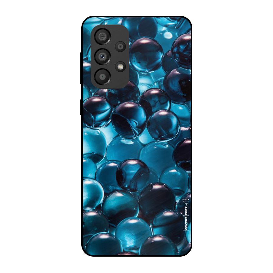 Blue Abstract Balls Metal Back Case for Galaxy A33 5G