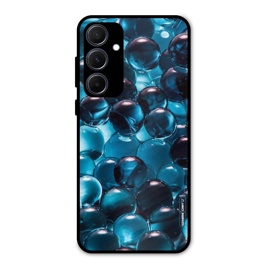 Blue Abstract Balls Metal Back Case for Galaxy A35