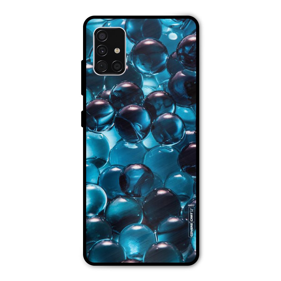 Blue Abstract Balls Metal Back Case for Galaxy A51