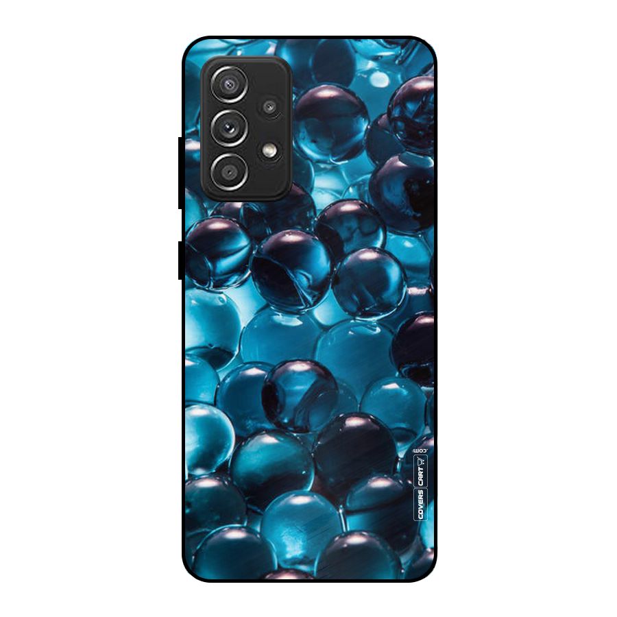 Blue Abstract Balls Metal Back Case for Galaxy A52s 5G