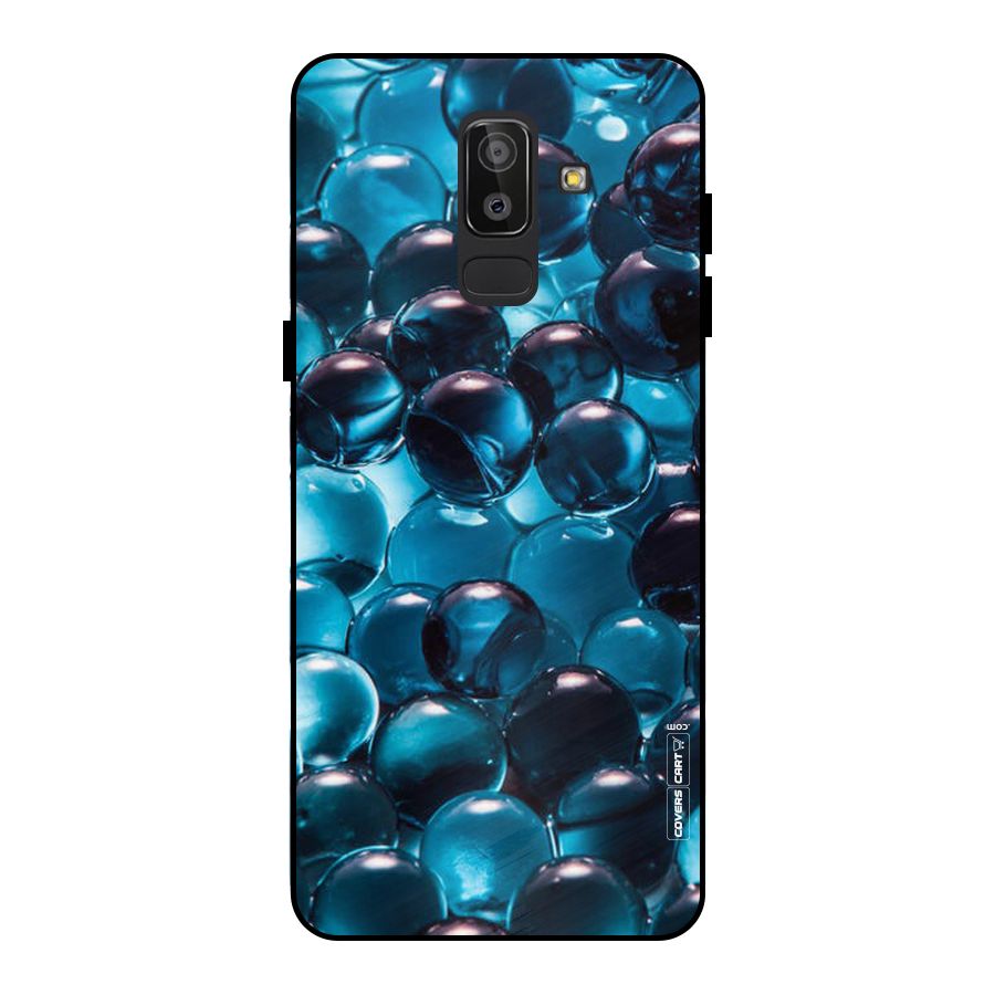 Blue Abstract Balls Metal Back Case for Galaxy J8