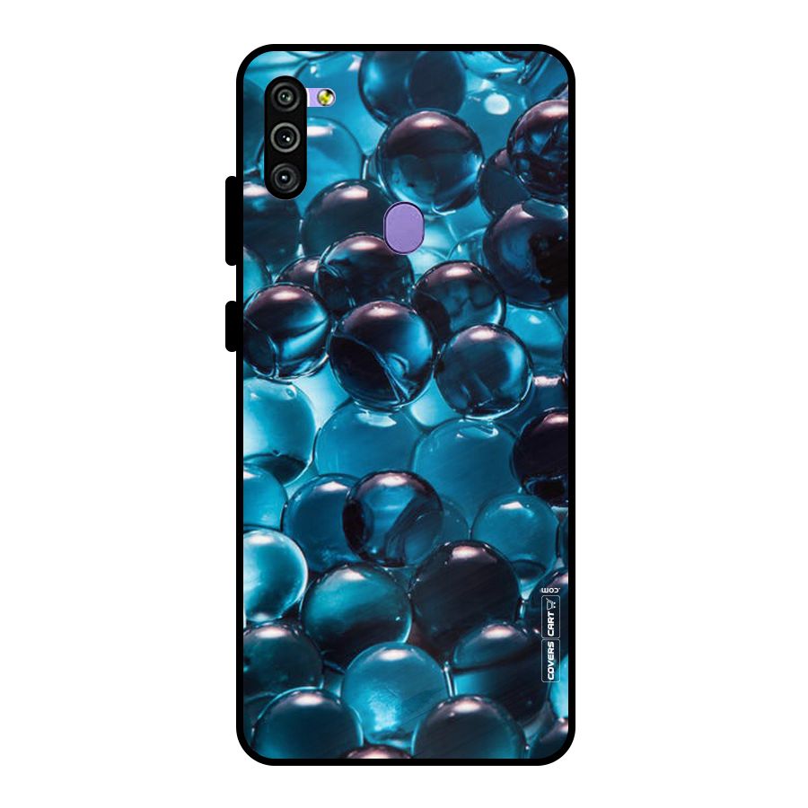Blue Abstract Balls Metal Back Case for Galaxy M11