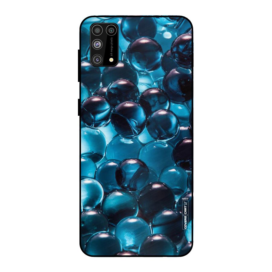 Blue Abstract Balls Metal Back Case for Galaxy M31