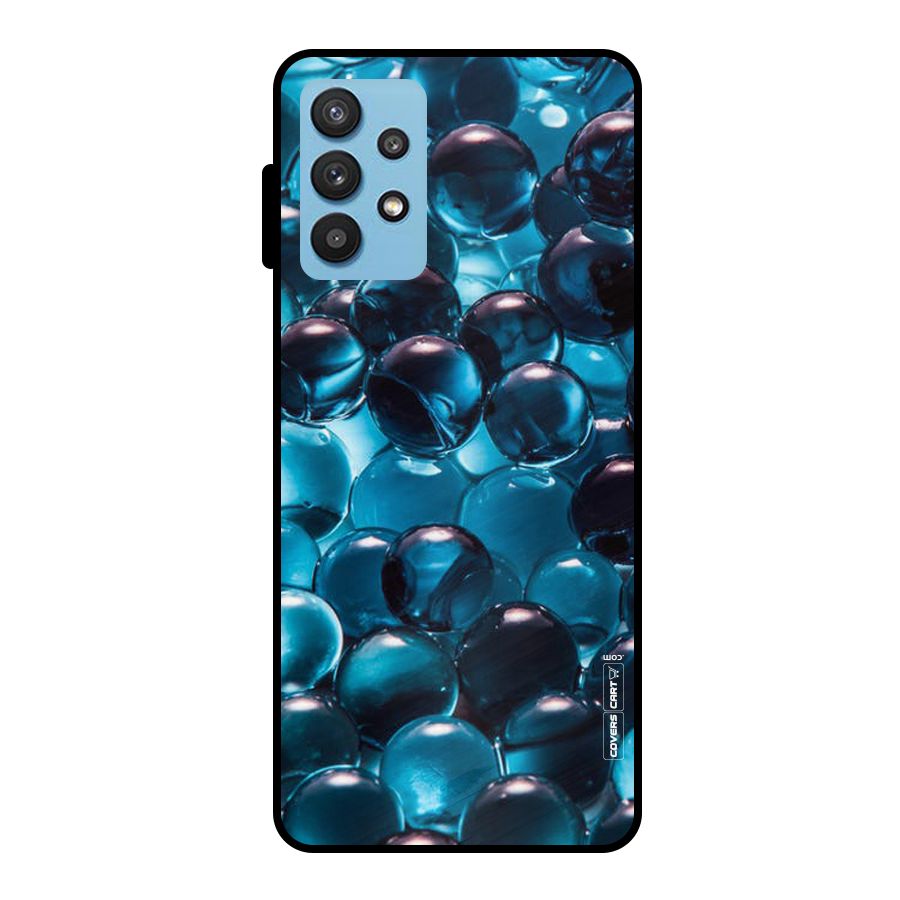 Blue Abstract Balls Metal Back Case for Galaxy M32 5G