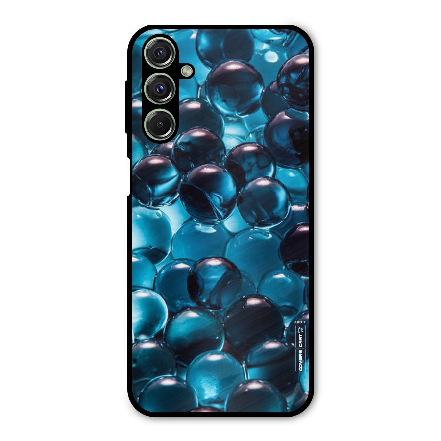 Blue Abstract Balls Metal Back Case for Galaxy M34