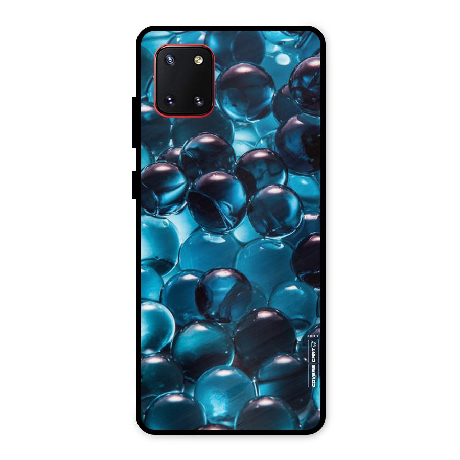 Blue Abstract Balls Metal Back Case for Galaxy Note 10 Lite