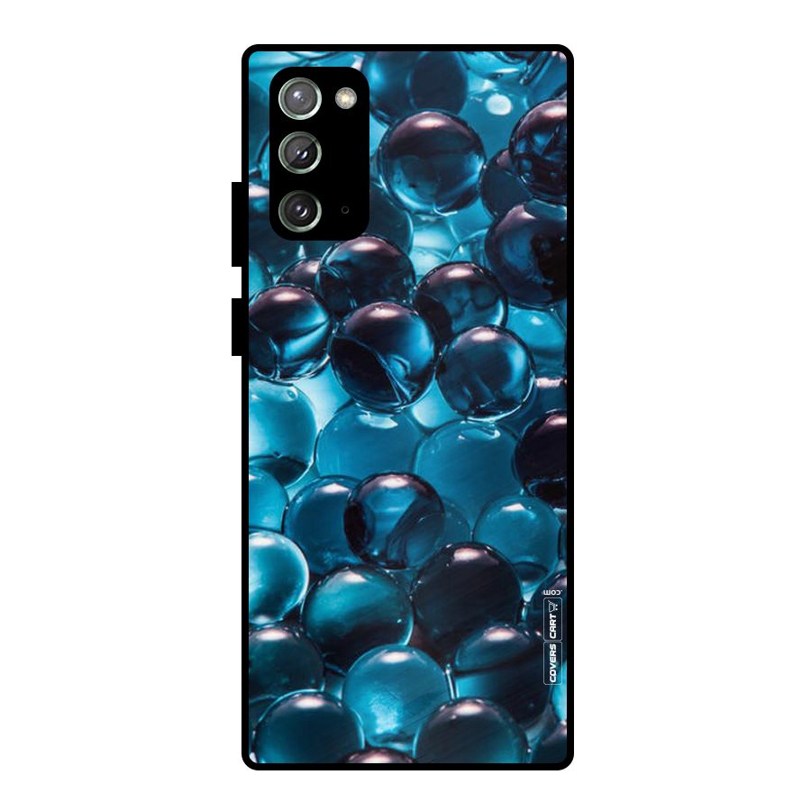 Blue Abstract Balls Metal Back Case for Galaxy Note 20