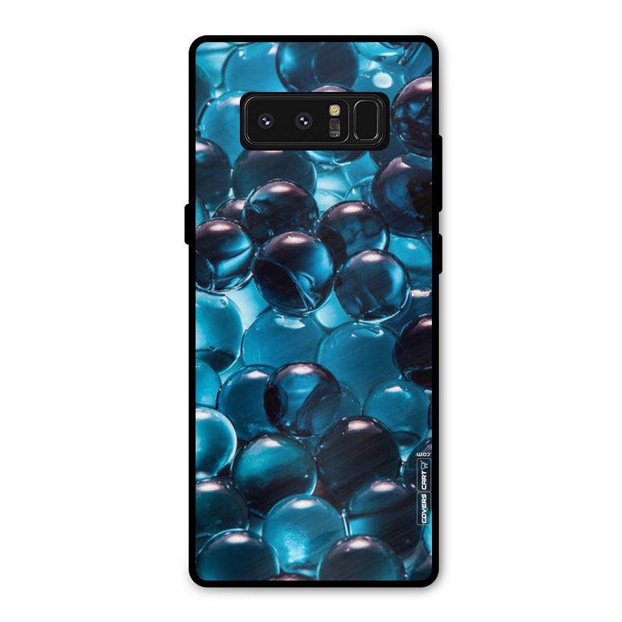 Blue Abstract Balls Metal Back Case for Galaxy Note 8