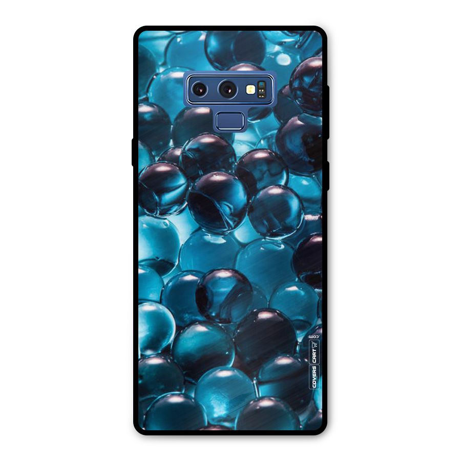Blue Abstract Balls Metal Back Case for Galaxy Note 9