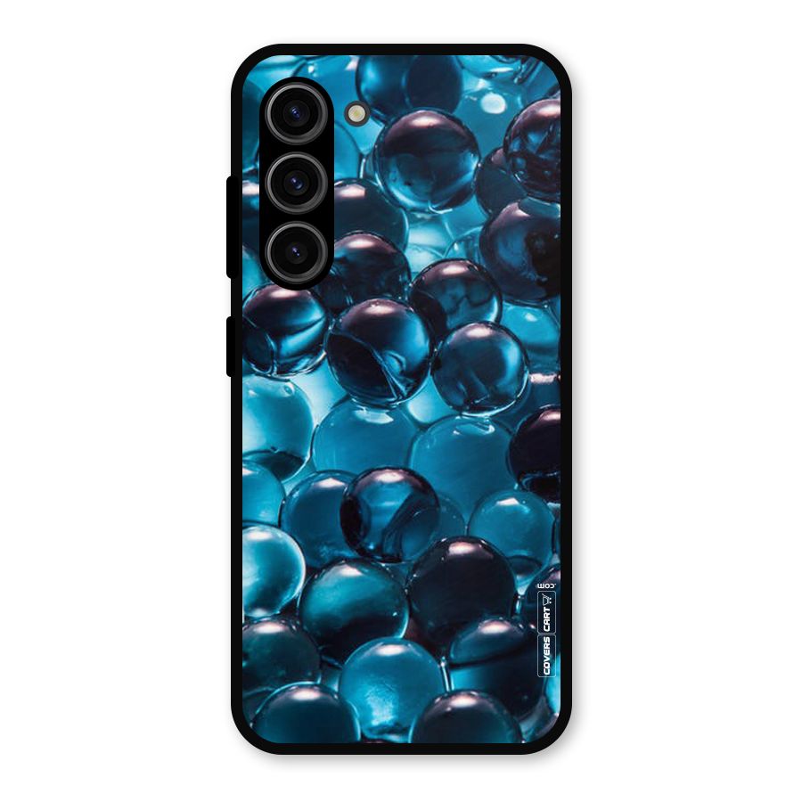 Blue Abstract Balls Metal Back Case for Galaxy S23