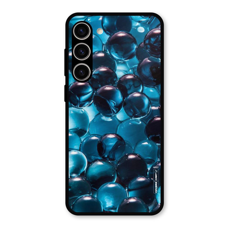 Blue Abstract Balls Metal Back Case for Galaxy S23 Plus