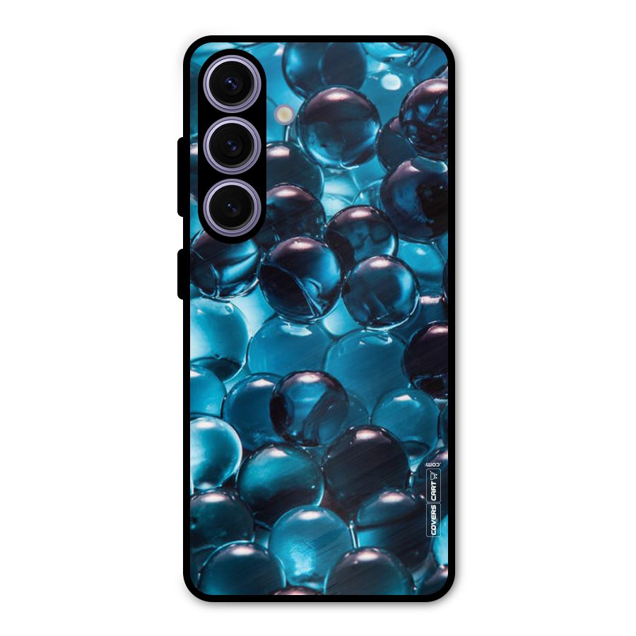 Blue Abstract Balls Metal Back Case for Galaxy S24