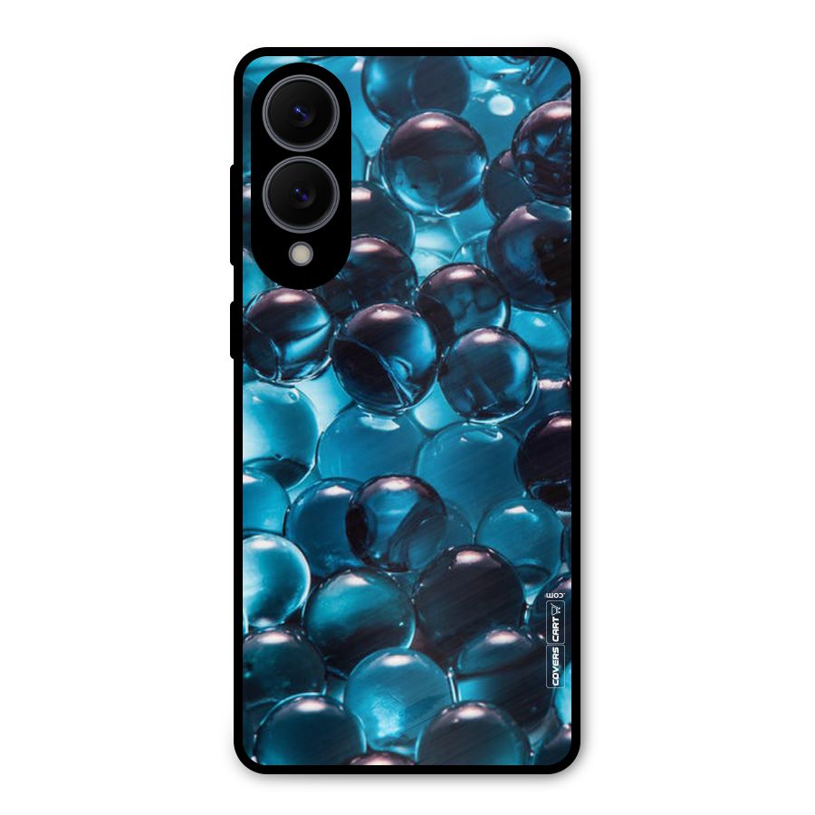 Blue Abstract Balls Metal Back Case for Galaxy S25 Edge