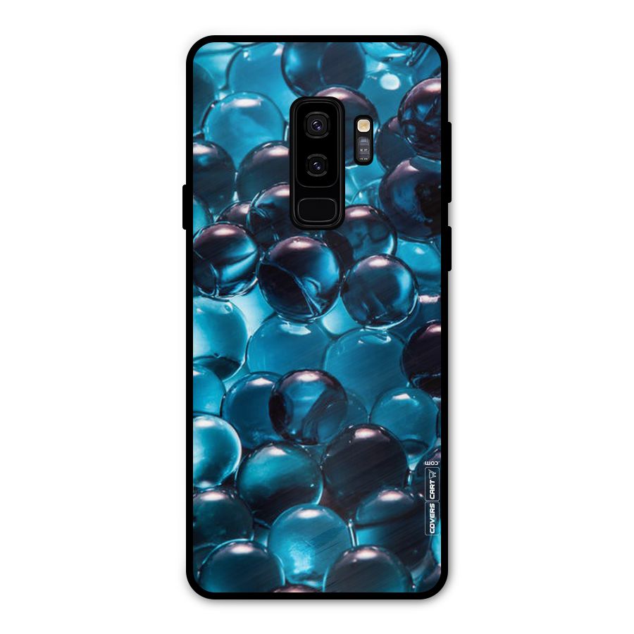 Blue Abstract Balls Metal Back Case for Galaxy S9 Plus