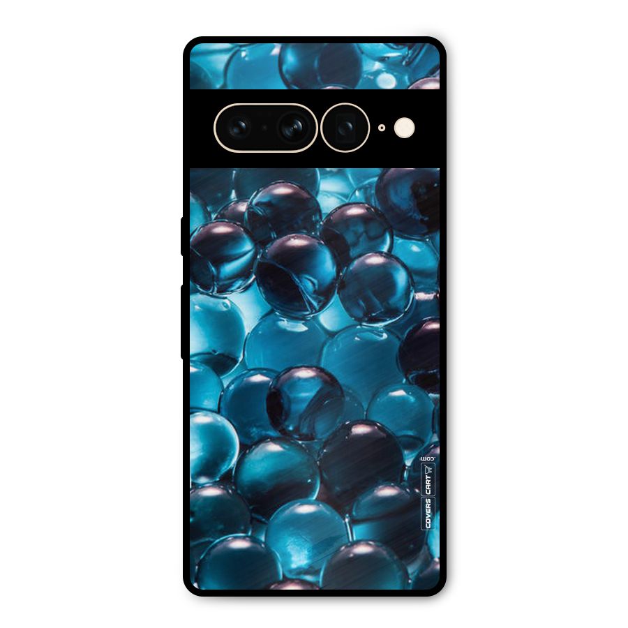 Blue Abstract Balls Metal Back Case for Google Pixel 7 Pro