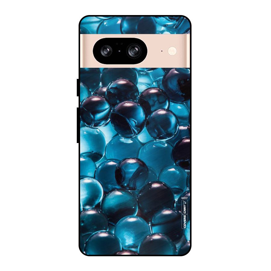 Blue Abstract Balls Metal Back Case for Google Pixel 8