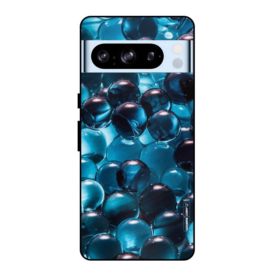 Blue Abstract Balls Metal Back Case for Google Pixel 8 Pro
