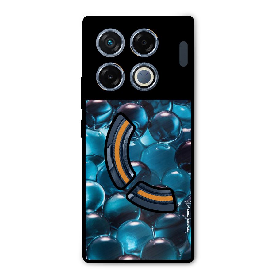 Blue Abstract Balls Metal Back Case for Infinix GT 20 Pro