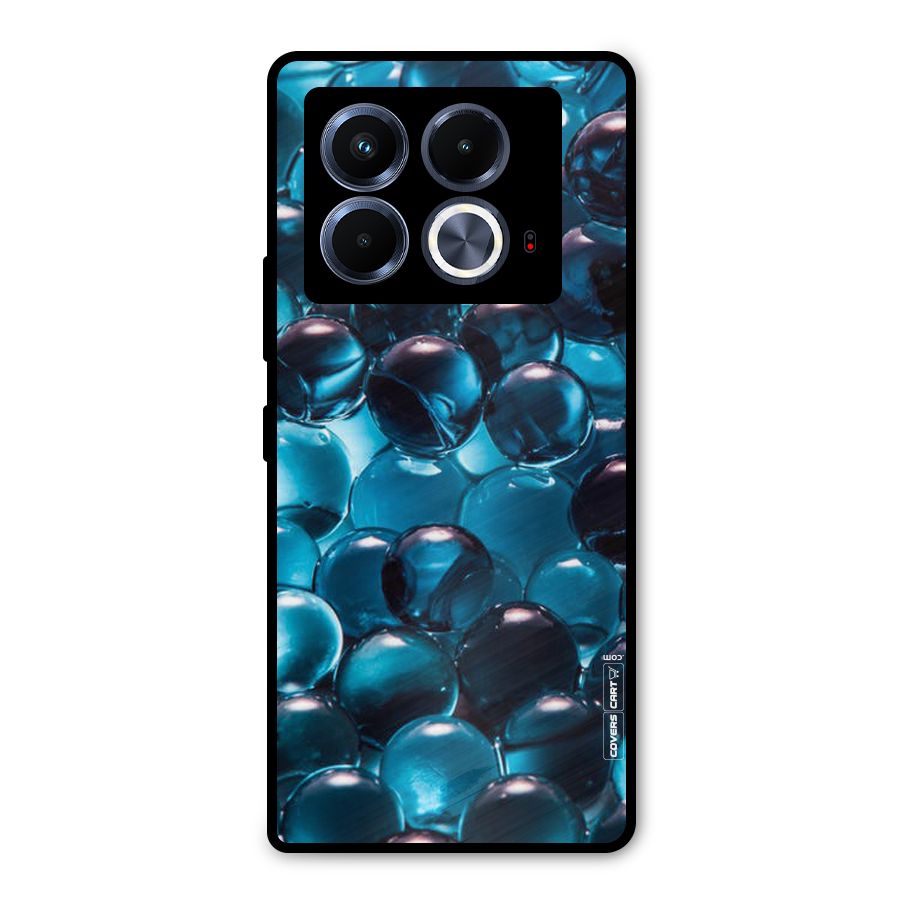 Blue Abstract Balls Metal Back Case for Infinix Note 40 5G