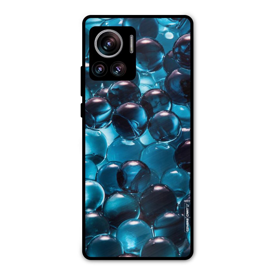 Blue Abstract Balls Metal Back Case for Motorola Edge 30 Ultra