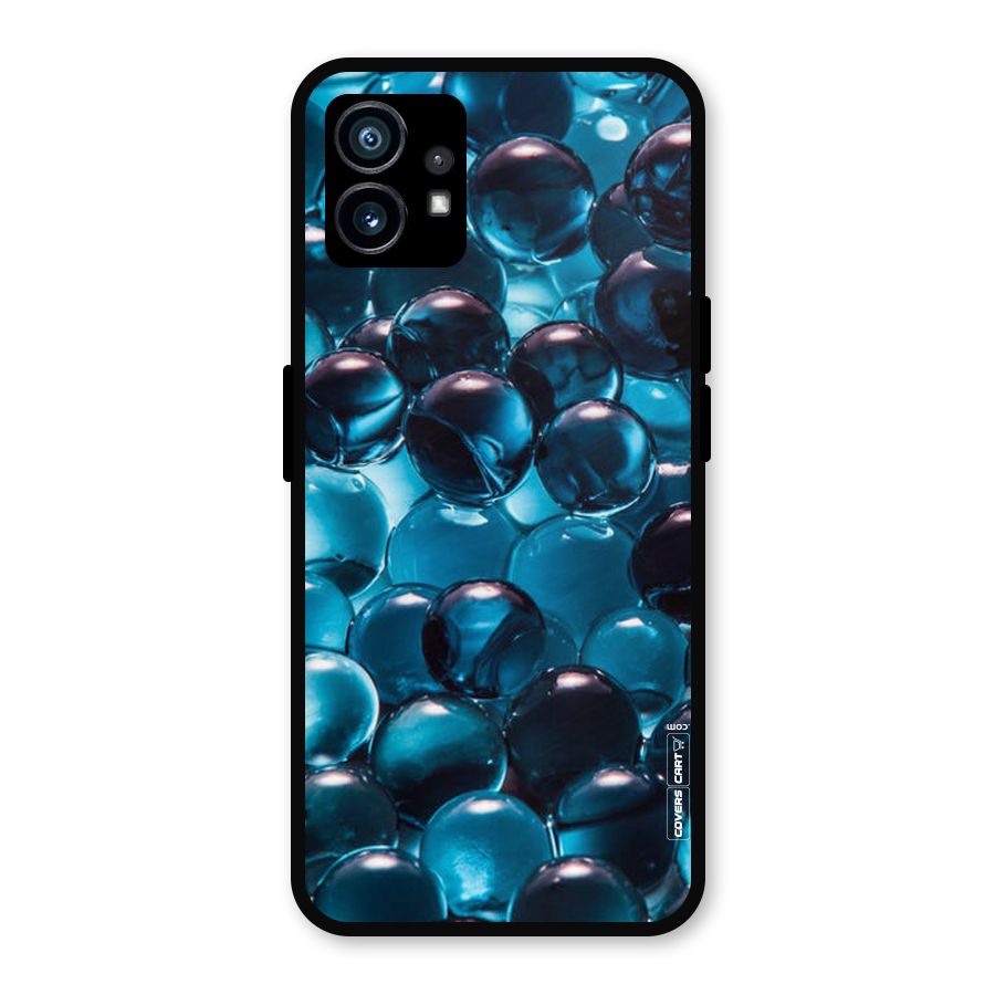 Blue Abstract Balls Metal Back Case for Nothing Phone 1