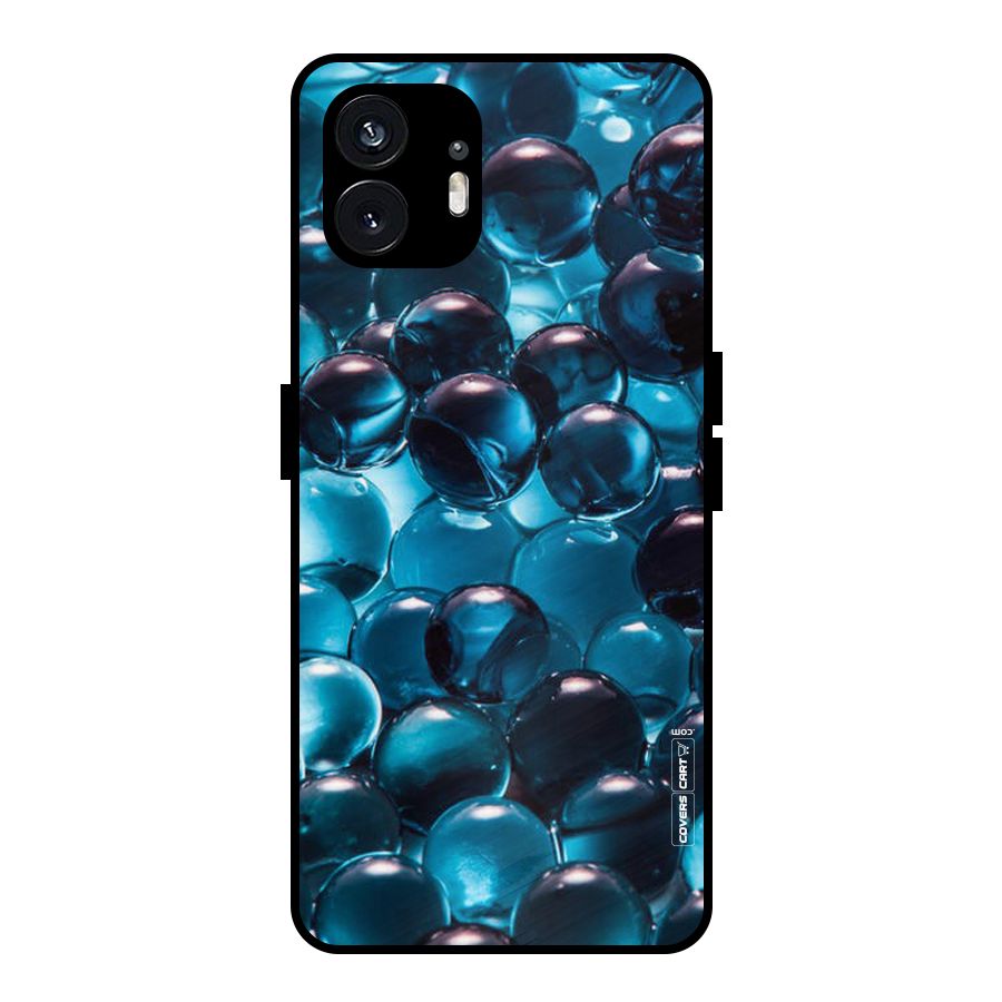 Blue Abstract Balls Metal Back Case for Nothing Phone 2