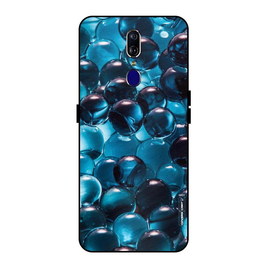 Blue Abstract Balls Metal Back Case for Oppo F11