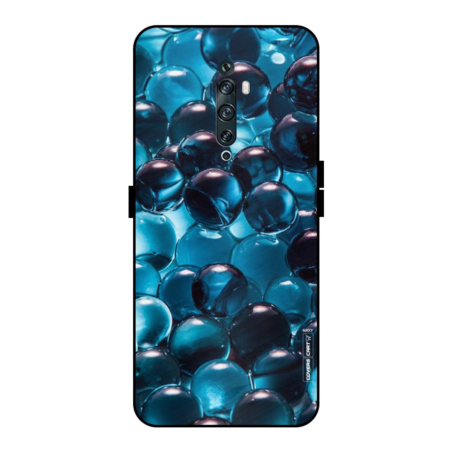 Blue Abstract Balls Metal Back Case for Oppo Reno2 Z
