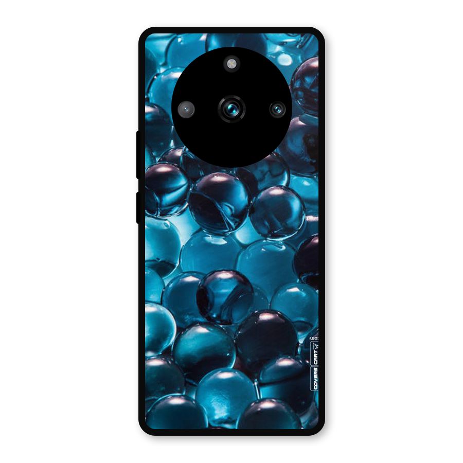 Blue Abstract Balls Metal Back Case for Realme 11 Pro